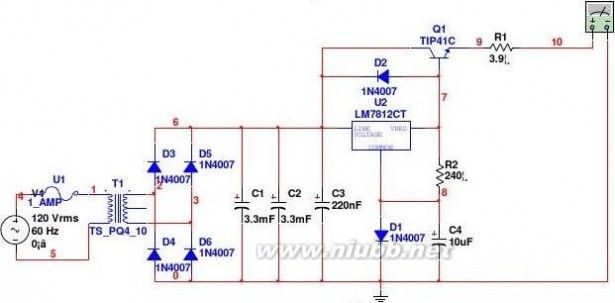 稳压电源电路图 直流稳压电源电路设计 (1)